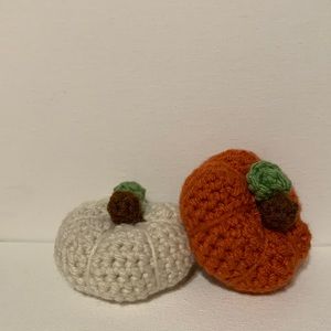 Handmade Mini Crochet Pumkins